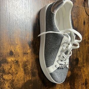 Michael Kors Black and White Sneakers with Athletic Design